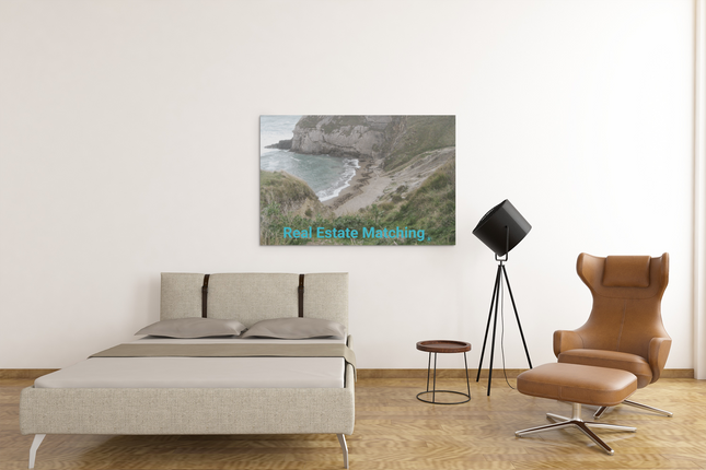 Sea & Hills Poster with hangers with realestatematching without key Logo