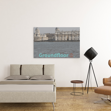 Riverside Beauty Framed poster with Groundfloor with House Logo