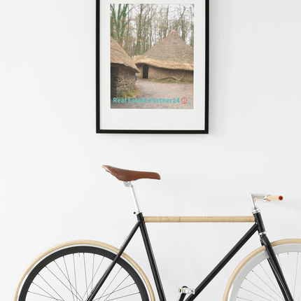 Village Charm Framed poster with realestatepartner24 with house Logo