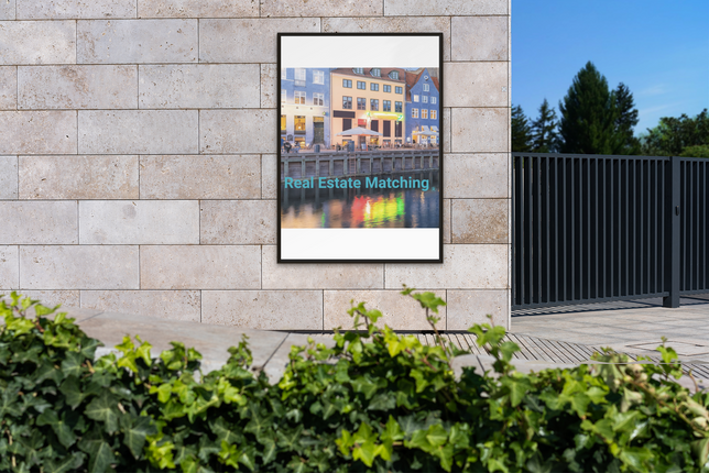 Nyhavn Thin canvas with Real Estate Matching Logo