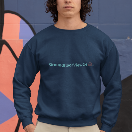 Unisex organic raglan sweatshirt Groundfloorview24 with House