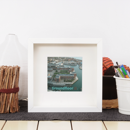 Nice City Framed photo paper poster with Groundfloor with House Logo
