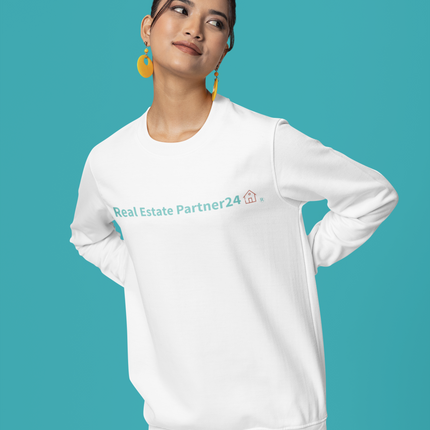 Unisex organic sweatshirt with Real Estate Partner24 Logo