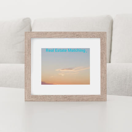 Sunset Sinari Poster with Real Estate Matching Logo