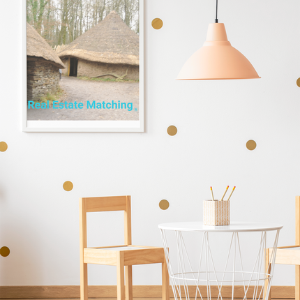 Village Charm Framed canvas with realestatematching without key Logo