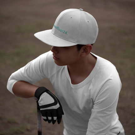 Albania Snapback Hat Groundfloor24 with 3 Logos.
