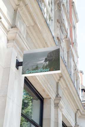 Seaside Serenity Thin canvas with Groundfloor with House Logo