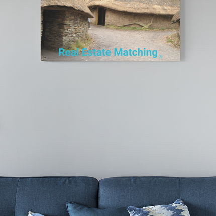 Village Charm Thin canvas with realestatematching without key Logo