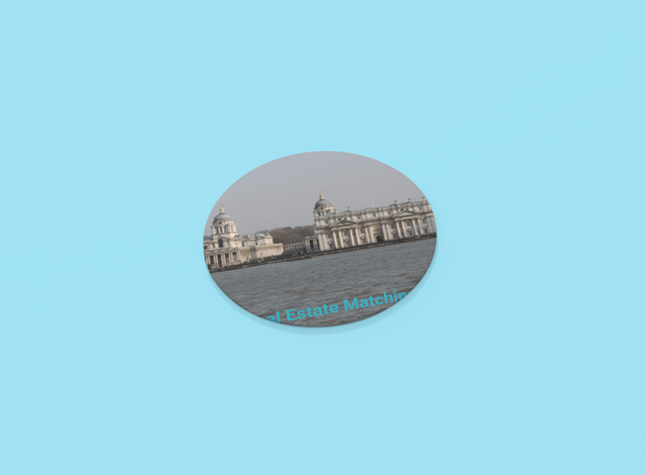 Riverside Beauty Cork-back coaster with realestatematching without key Logo