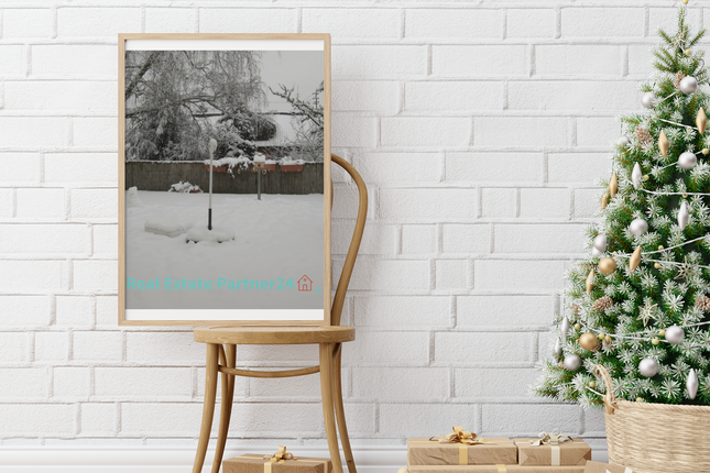 Winter Wonderland Poster with realestatepartner24 with house Logo