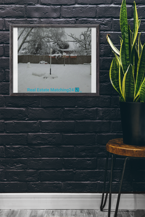Winter Wonderland Poster with realestatematching24 with key Logo