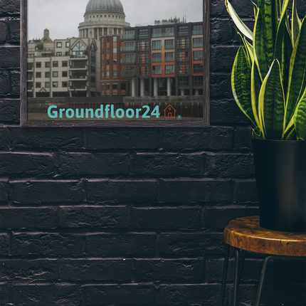 St. Paul's Cathedral Framed poster with Groundfloor24 Logo