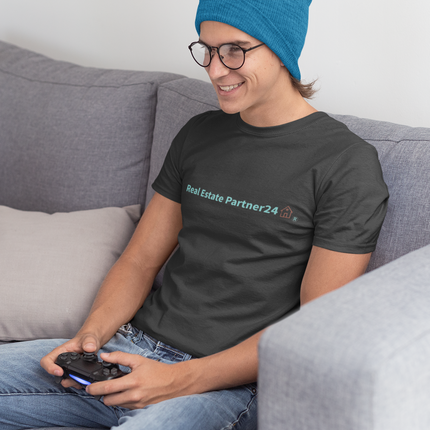Short Sleeve T-shirt with Real Estate Partner24 Logo