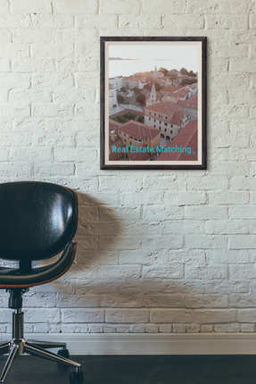 Roof Sunset View Framed photo paper poster with realestatematching without key Logo