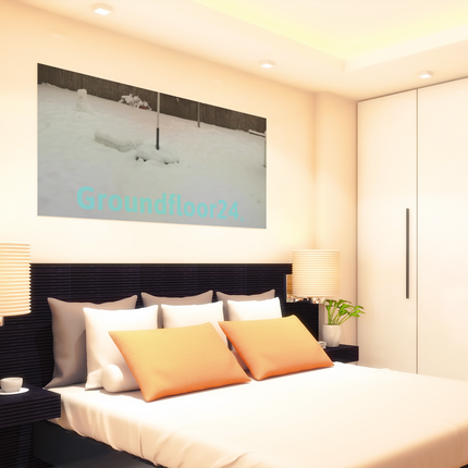 Winter Wonderland Photo paper poster with Groundfloor24 without House Logo