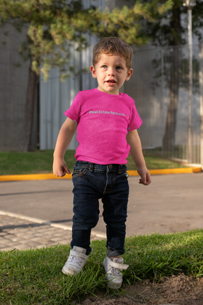 Baby Jersey Short Sleeve Tee with Real Estate Partner24 Logo