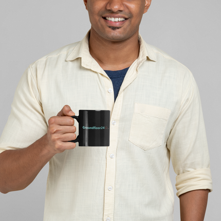 Mug with Color Inside with Groundfloor24 Logo