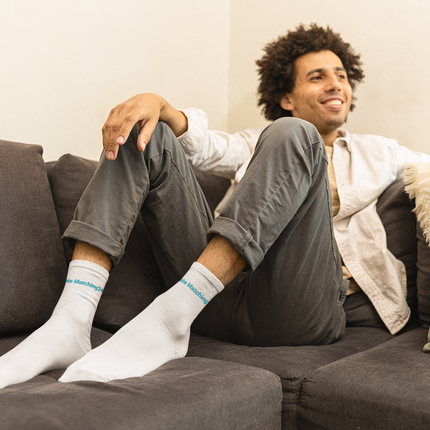 Socks with Real Estate Matching24 Logo