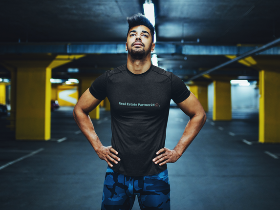 Recycled unisex sports jersey with Real Estate Partner24 Logo