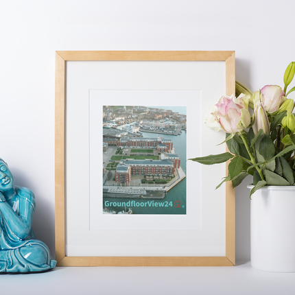 Nice City Framed poster with groundfloorview24 with House Logo