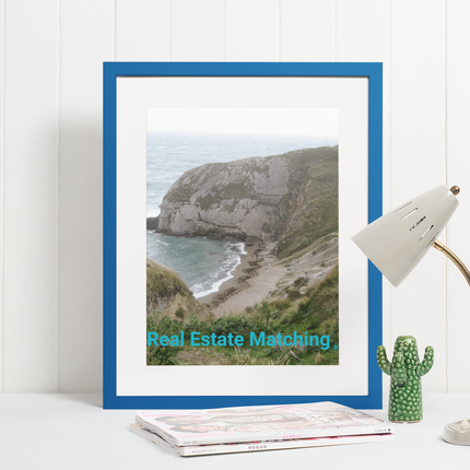 Sea & Hills Framed photo paper poster with realestatematching without key Logo