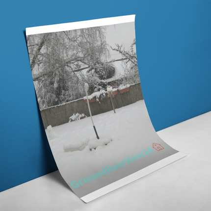 Winter Wonderland Poster with hangers with groundfloorview24 with House Logo