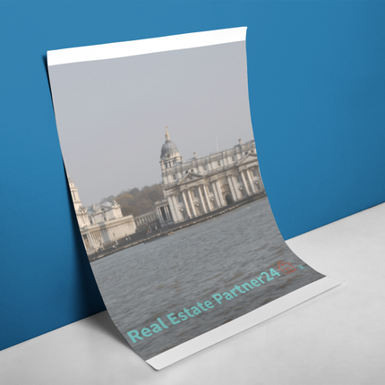 Riverside Beauty Poster with realestatepartner24 with house Logo