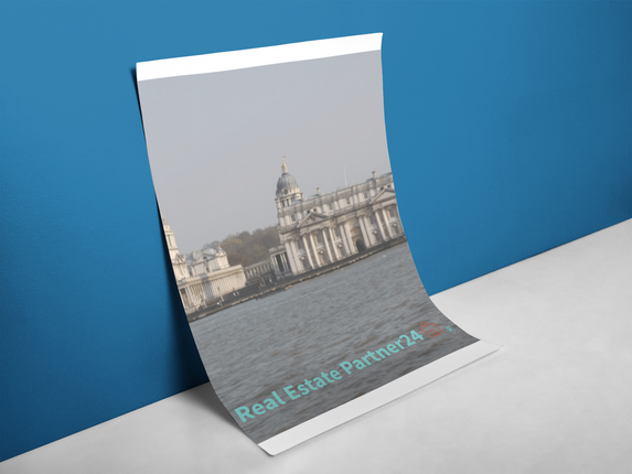 Riverside Beauty Poster with realestatepartner24 with house Logo