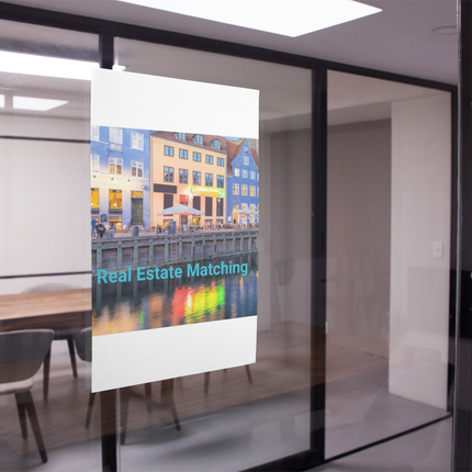 Nyhavn Poster with Real Estate Matching Logo