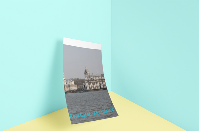 Riverside Beauty Thin canvas with realestatematching24 without key Logo