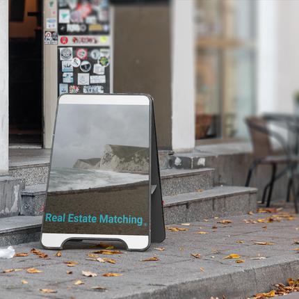 Waves and Sand Photo paper poster with realestatematching without key Logo
