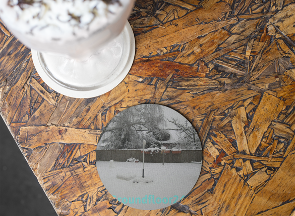 Winter Wonderland Cork-back coaster with Groundfloor24 without House Logo