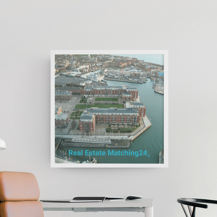 Nice City Photo paper poster with realestatematching24 without key Logo