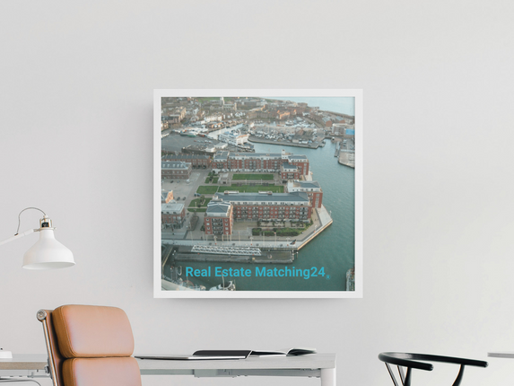 Nice City Photo paper poster with realestatematching24 without key Logo