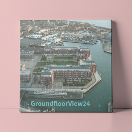 Nice City Photo paper poster with groundfloorview24 with House Logo