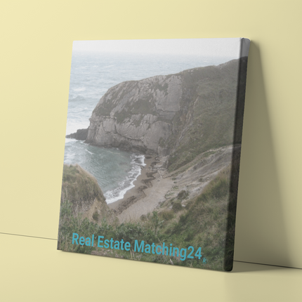 Sea & Hills Photo paper poster with realestatematching24 without key Logo