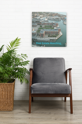 Nice City Framed photo paper poster with realestatematching without key Logo