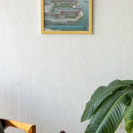 Nice City Framed photo paper poster with realestatematching24 without key Logo