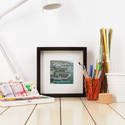 Nice City Framed photo paper poster with Groundfloor24 without House Logo