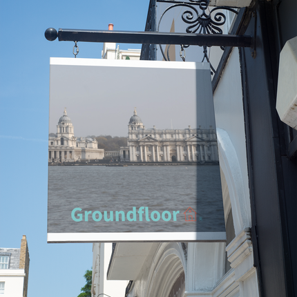 Riverside Beauty Canvas with Groundfloor with House Logo