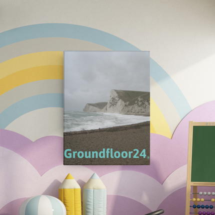 Waves and Sand Canvas with Groundfloor24 without House Logo