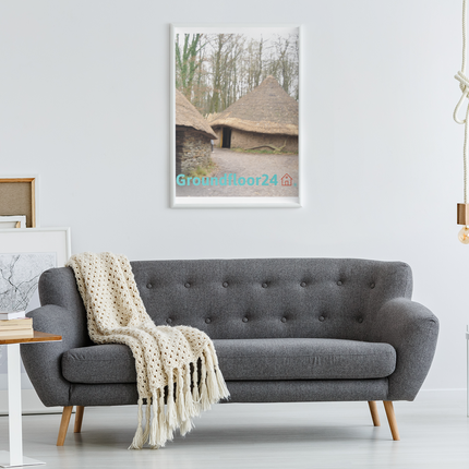Village Charm Poster with hangers with Groundfloor24 with House Logo