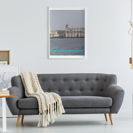 Riverside Beauty Framed photo paper poster with realestatematching without key Logo
