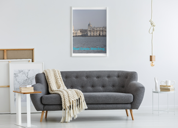 Riverside Beauty Framed photo paper poster with realestatematching without key Logo