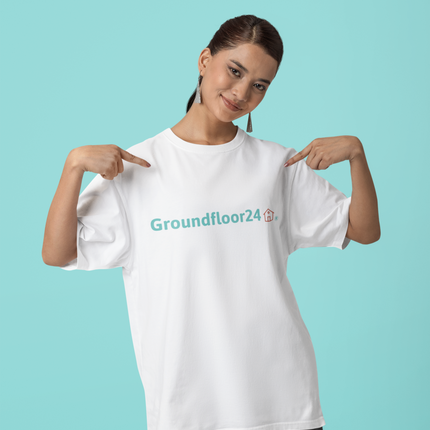 All-Over Print Women's Athletic T-shirt with Groundfloor24 Logo