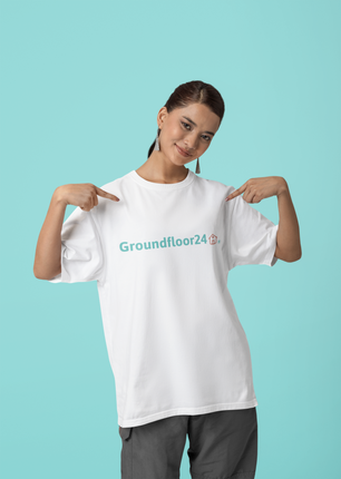 All-Over Print Women's Athletic T-shirt with Groundfloor24 Logo