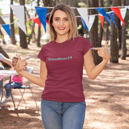Men's premium cotton t-shirt with Groundfloor24 Logo