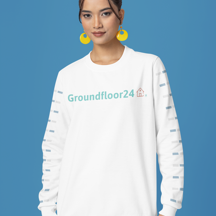 Unisex organic sweatshirt with Groundfloor24 Logo