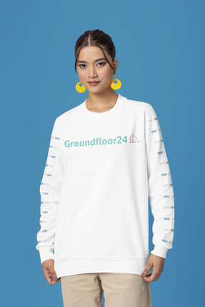 Unisex organic sweatshirt with Groundfloor24 Logo