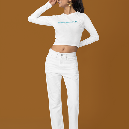 Unisex Long Sleeve Tee with Real Estate Matching24 Logo
